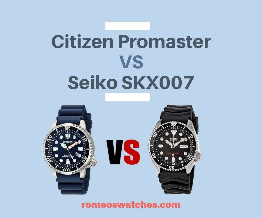 You are currently viewing Citizen Promaster Diver vs Seiko Skx007