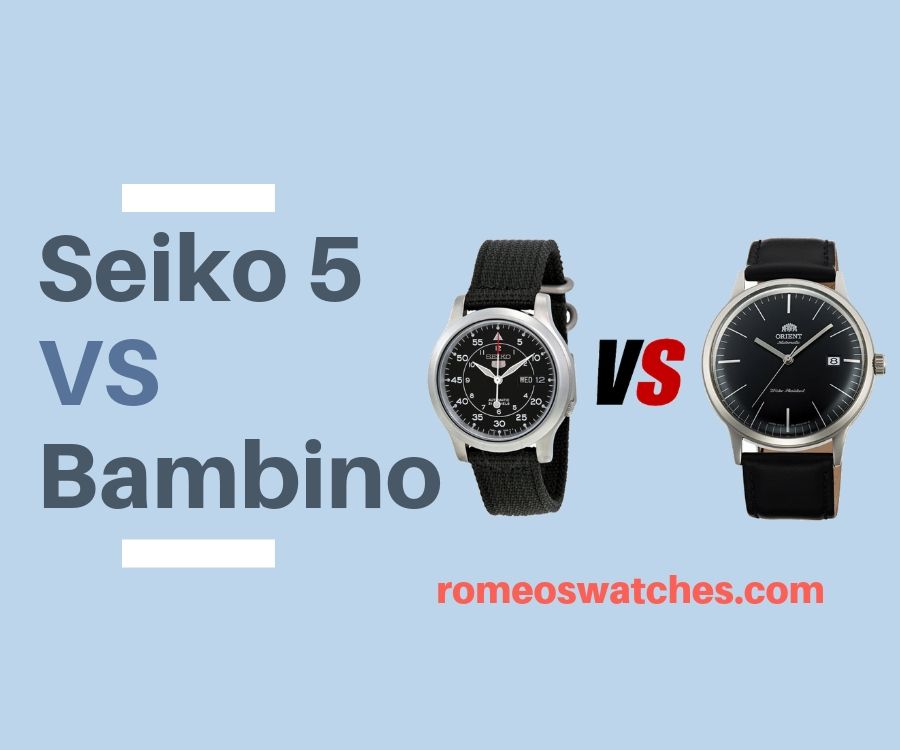 Seiko 5 vs Orient Bambino - Romeo's watches