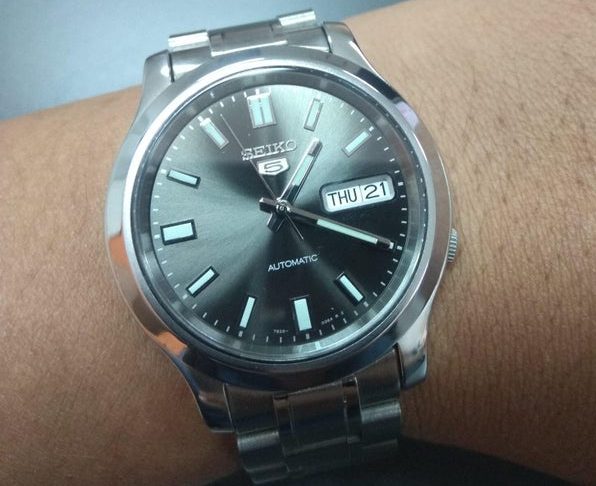 Seiko SNXS79 with SNK809 polished case