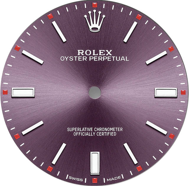 Rolex Oyster Perpetual 39mm purple dial
