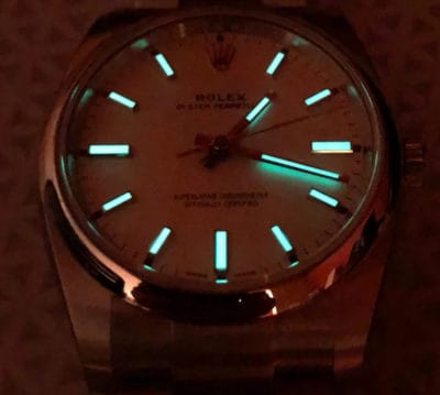 Rolex Oyster perpetual lume