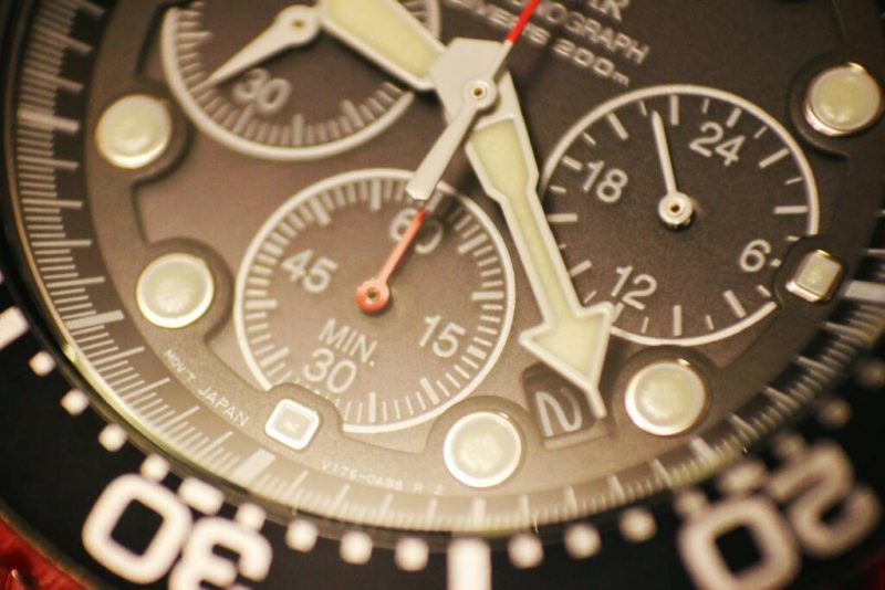 Seiko SSC015 chronograph subdials
