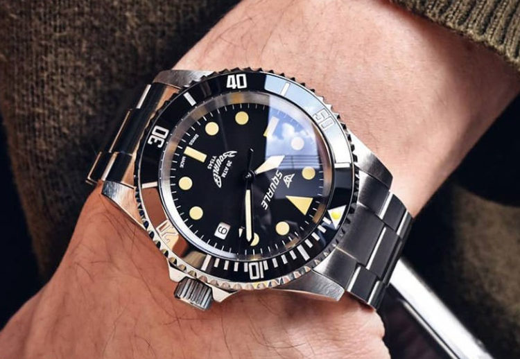 Squale 20 Atmos Militaire on wrist