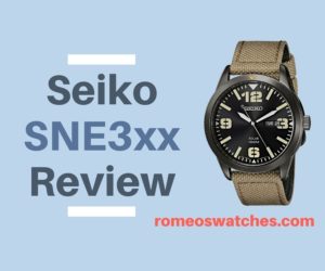 Read more about the article The Seiko SNE3 Review (SNE327/329/331)