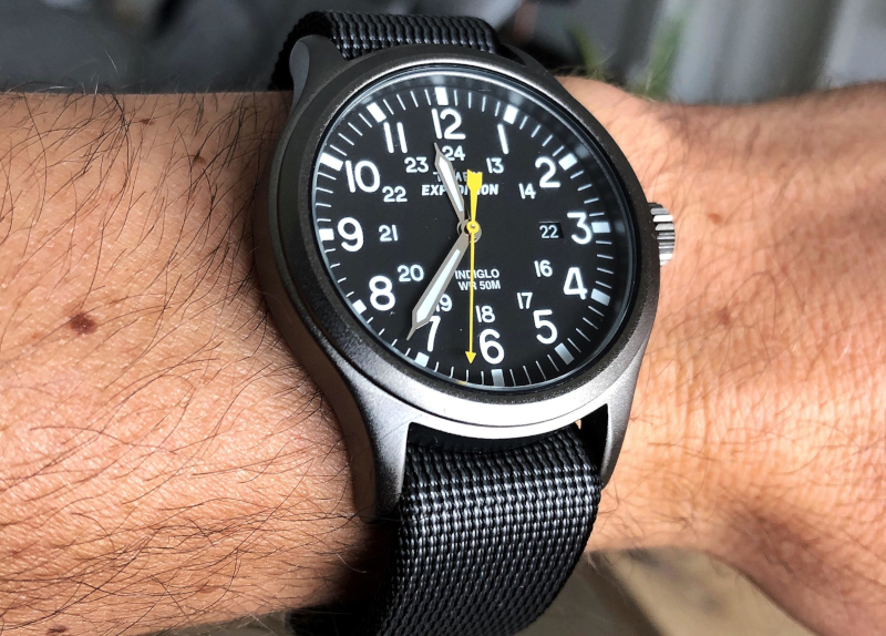 Timex Expedition Scout on wrist