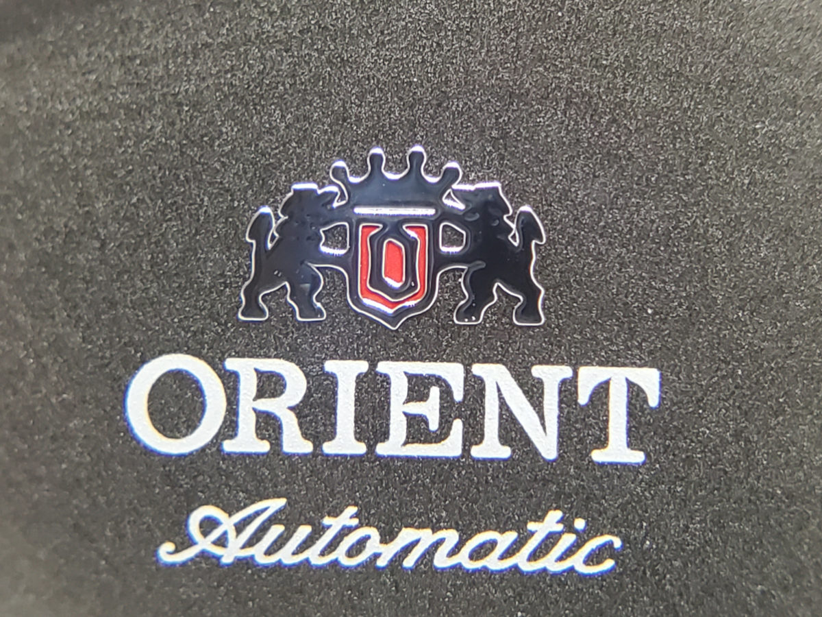 Orient Bambino v3 applied logo